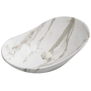 Раковина накладна MIXXUS PREMIUM WAVE-0105 MARBLE 620х360х160mm