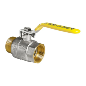 Кран кульовий KOER KR.215.G - 3/4" FM ГШВ YELLOW, ручка "важіль" жовта