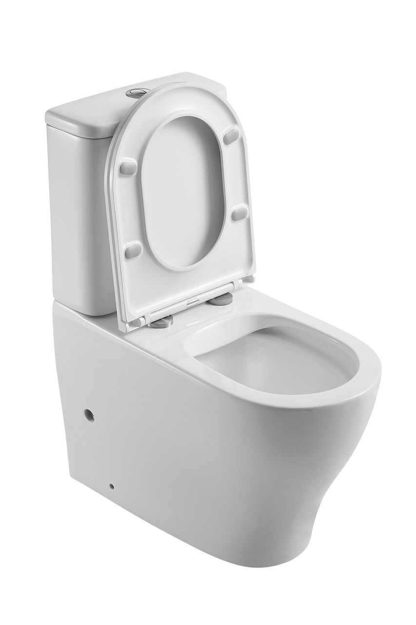 Унітаз-компакт Mixxus Premium WAVE-0403-R 675х395х870mm, система змиву RIMLESS - Зображення 4