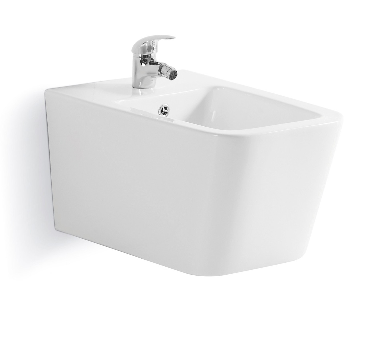 Біде підвісне Mixxus QUADRO-0502 520×360×290 мм, білий - Зображення 3