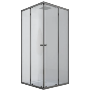 Душова кабіна без піддону Mixxus CUBIC SC01-90x90x185-TR GRAPHITE прозоре скло 4мм