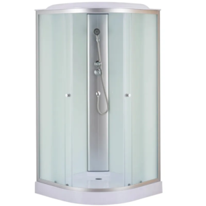 Бокс душовий без гідромасажу Mixxus STRONG SB02-90x90x215-FB SATIN з низьким піддоном