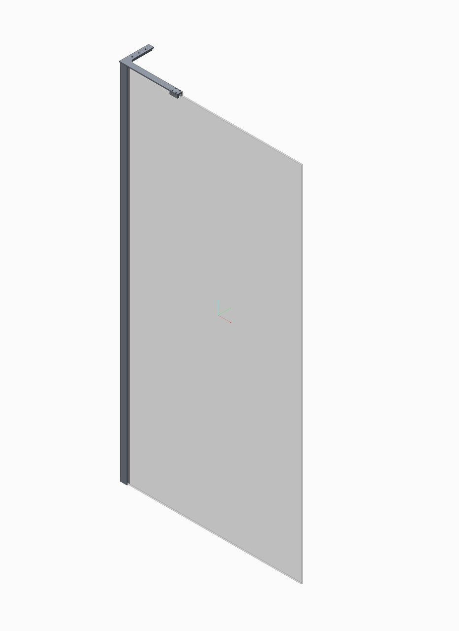Душова перегородка KOER SR SP02-100x200-TR-12 Walk-In проз.скло Easy Clean 8мм, матове золото - Зображення 4
