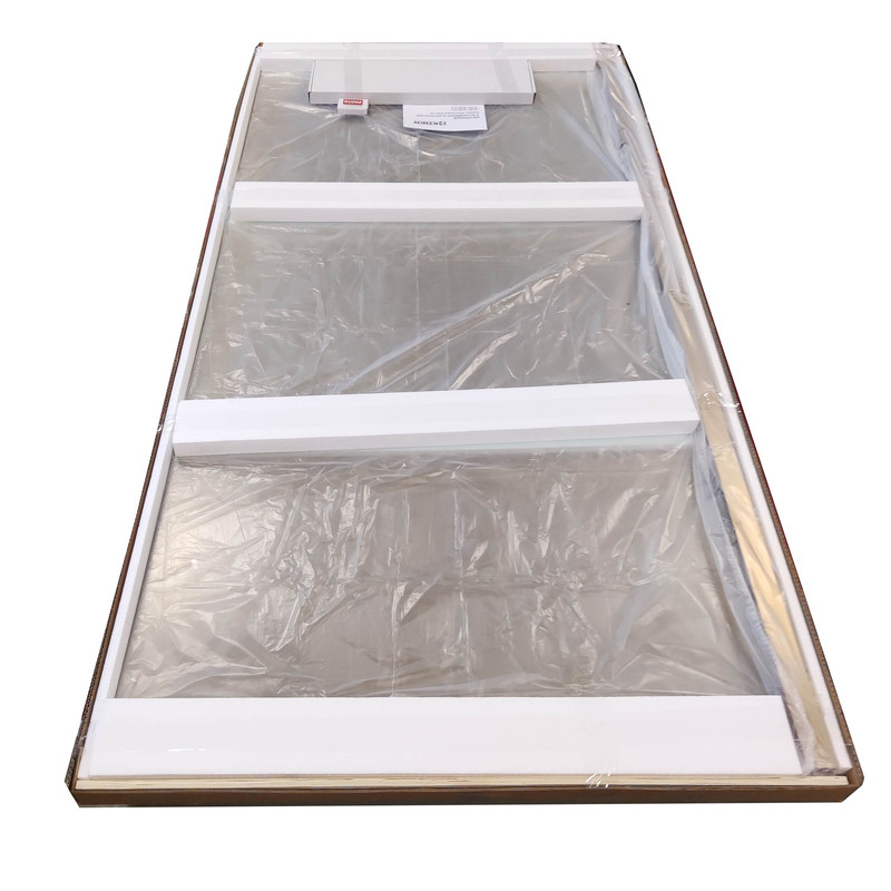 Душова перегородка KOER SR SP02-100x200-TR-12 Walk-In проз.скло Easy Clean 8мм, матове золото - Зображення 10