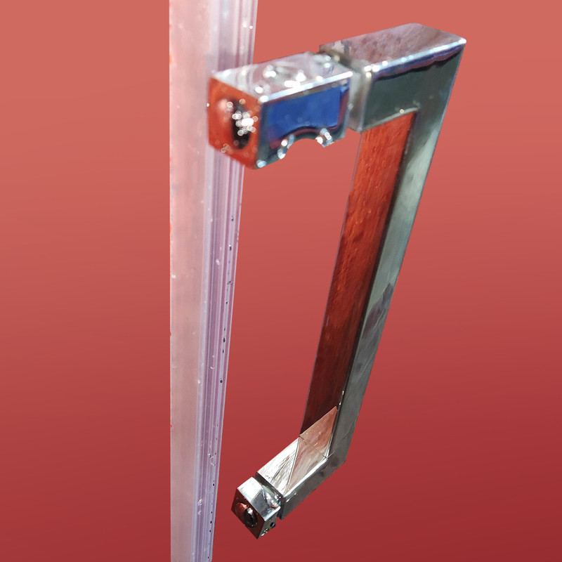 Двері в нішу KOER SR SD02-140x200-TR-01 прозоре скло Easy Clean 8мм, хром - Зображення 7