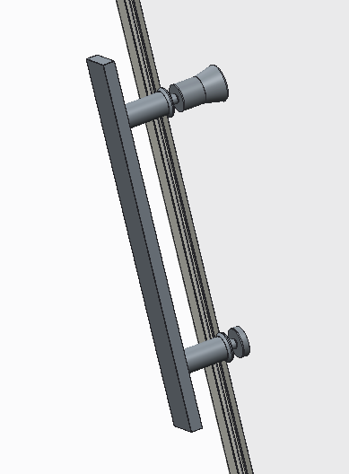 Двері в нішу KOER SR SD01-120x200-TR-01 прозоре скло Easy Clean 8мм, хром - Зображення 6