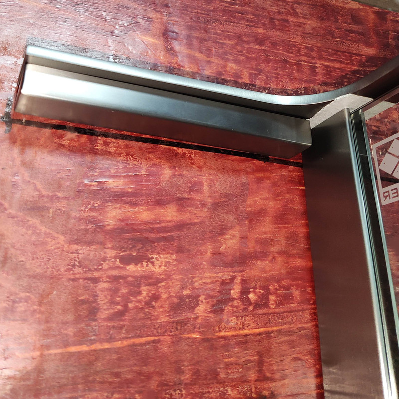 Душова перегородка KOER SR SP02-100x200-TR-07 Walk-In прозоре скло Easy Clean 8мм, графіт - Зображення 8