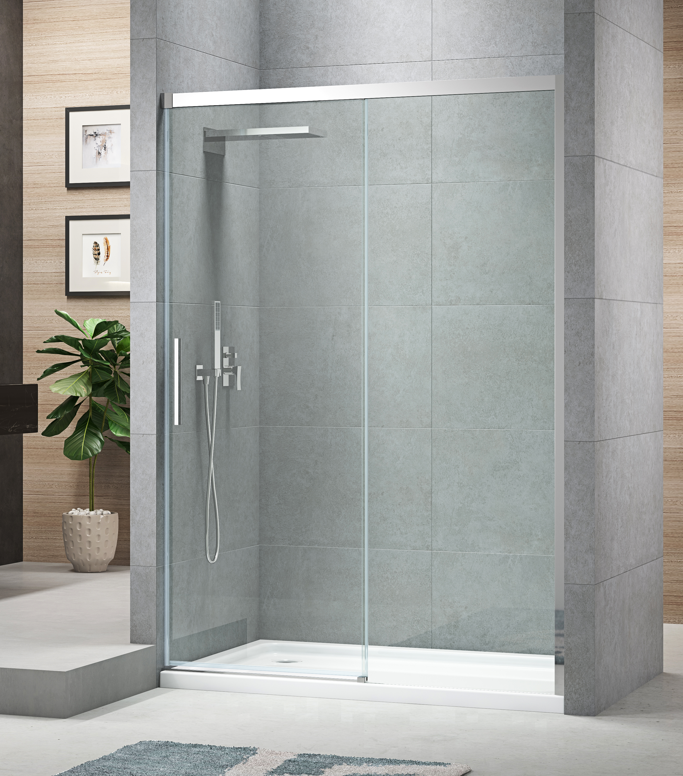 Двері в нішу KOER SR SD05-140x200-TR-01 прозоре скло Easy Clean 6мм, хром - Зображення 2