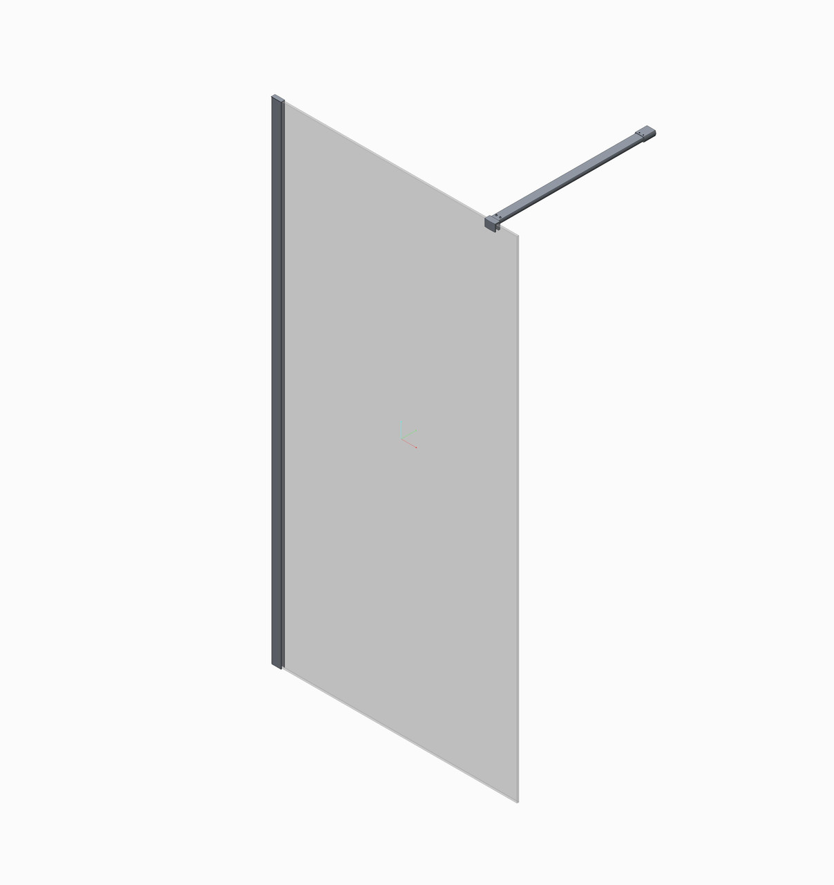 Душова перегородка KOER SR SP01-90x200-TR-01 Walk-In прозоре скло Easy Clean 8мм, хром - Зображення 8