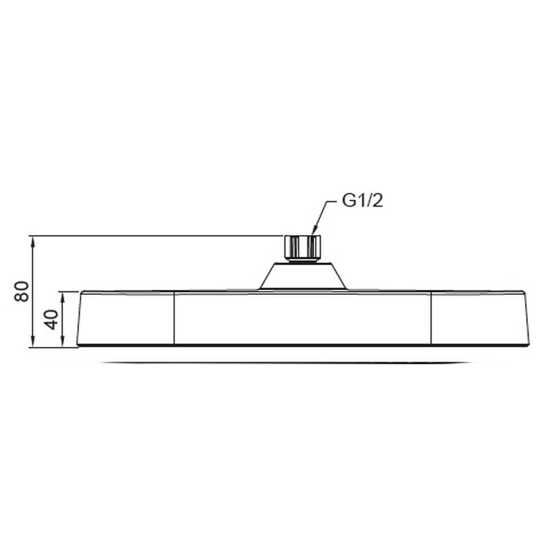 Лійка для душу стельова KOER KP-0404-01-OH 325x200мм - Зображення 2