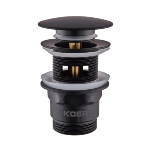 Донний клапан для раковини з переливом KOER PW-03-05 автоматичний 1 1/4''