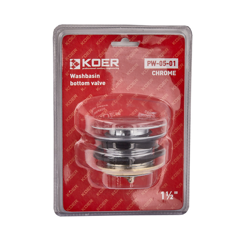 Донний клапан для ванни KOER PW-05-01 автоматичний 1 1/2'' - Зображення 2