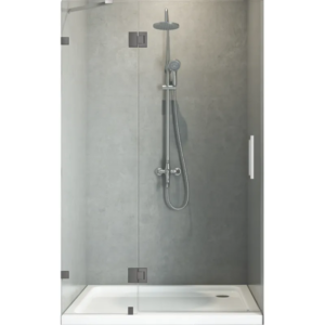 Двері в нішу KOER SR SD04-120x200-TR-07 прозоре скло Easy Clean 10мм, графіт