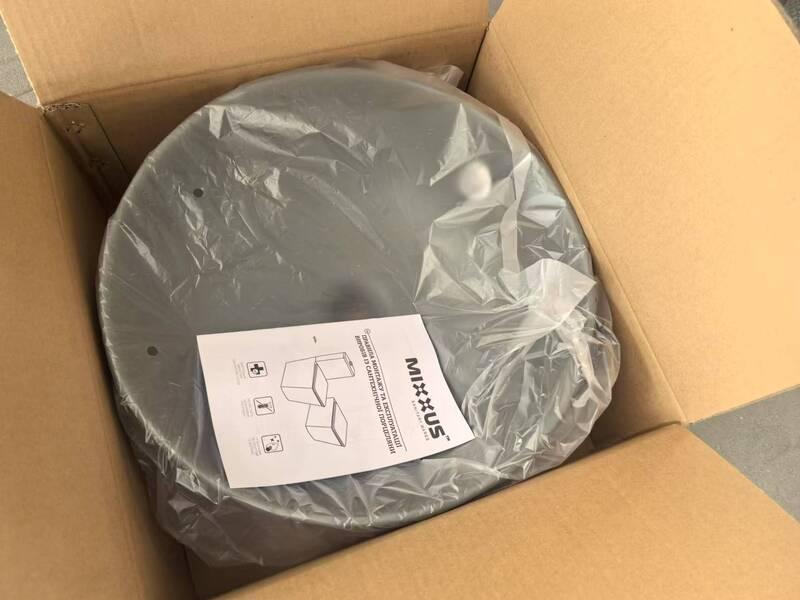Раковина накладна Mixxus Premium TOPPER-0201, графіт 410×410×165 мм з переливом - Зображення 3