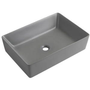 Раковина накладна Mixxus Premium QUADRO-0108 GRAY 550x390x145mm