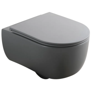 Унітаз підвісний Mixxus Premium TOPPER-0303-R GRAY 495x370x350mm система змиву RIMLESS