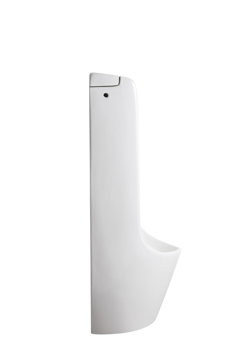 Пісуар підлоговий Mixxus Premium BEVEL-0901 380×405×1000 мм з ІЧ-датчиком автоматичного змиву, білий - Зображення 9