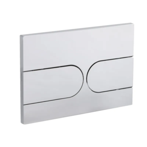 Панель змиву KOER KT-0604-01 240x160x10mm пластикова, кнопка закруглена