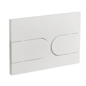 Панель змиву KOER KT-0604-03 240x160x10mm пластикова, кнопка закруглена