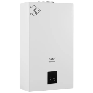 Газова колонка KOER KWH.G0210 WHITE димохідна з модуляцієй 10 л/хв, колір білий