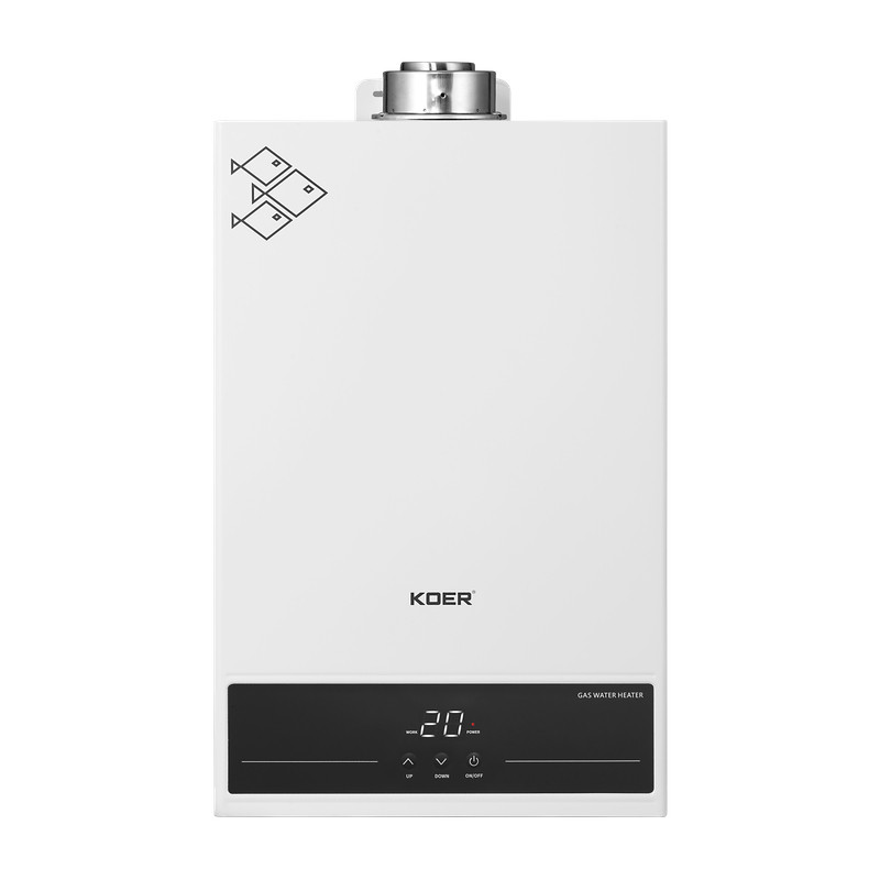 Газова колонка KOER KWH.G0312 TURBO WHITE турбована 12 л/хв, колір білий - Зображення 4