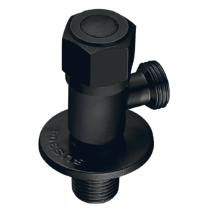 Кран для підключення сантехприладів Mixxus VAL-06-1/2x1/2 Black з нерж.ст.SUS304