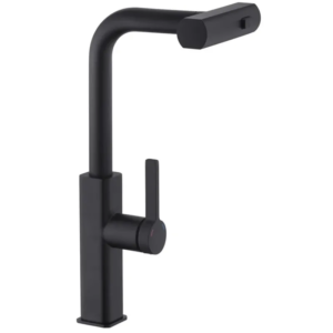 Змішувач для кухні з висувним виливом Mixxus Premium HAMMER 014 BLACK