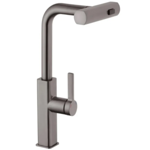 Змішувач для кухні з висувним виливом Mixxus Premium HAMMER 014 GRAPHITE