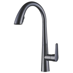 Змішувач для кухні з висувним виливом Mixxus Premium WARTA 014 GRAPHITE