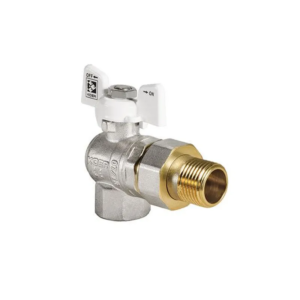 Кран з американкою кутовий KOER KR.228.W - 1" White