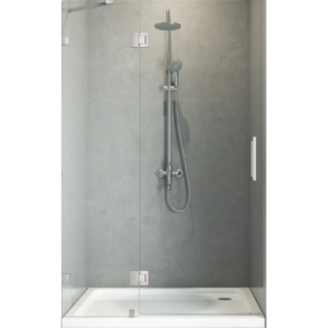 Двері в нішу KOER SR SD04-100x200-TR-01 прозоре скло Easy Clean 10мм, хром