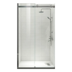 Двері в нішу KOER SR SD01-120x200-TR-07 прозоре скло Easy Clean 8мм, графіт