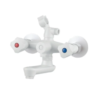 Змішувач для ванни PLAMIX OMEGA-142 EURO SET WHITE