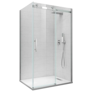 Бічна стінка до кабіни KOER SR SW01-90x200-TR-07 прозоре скло Easy Clean 8мм, графіт