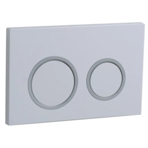 Панель змиву KOER KT-0605-03 220x140x12mm пластикова, кнопка кругла