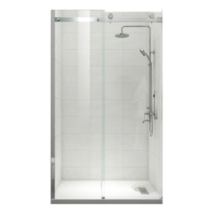 Двері в нішу KOER SR SD01-120x200-TR-01 прозоре скло Easy Clean 8мм, хром