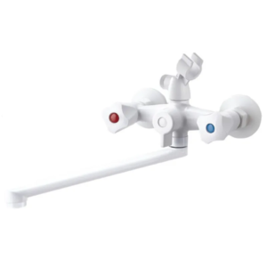 Змішувач для ванни PLAMIX OMEGA-140 EURO SET WHITE