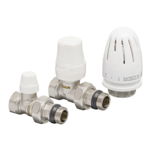 Комплект для підключення радіатора KOER SET-12 - 1/2"x1/2" з термоголовкою ВЗ