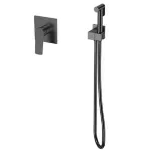 Змішувач для гігієнічного душу Mixxus Premium MONE 002 INNER Graphite вбудований з лійкою