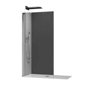 Душова перегородка KOER SR SP02-100x200-TR-01 Walk-In прозоре скло Easy Clean 8мм, хром