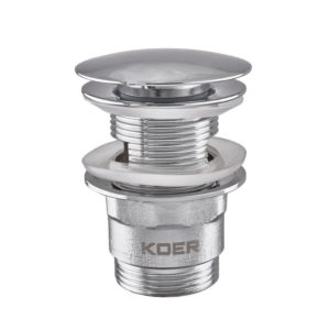 Донний клапан для раковини з переливом KOER PW-03-01 автоматичний 1 1/4''