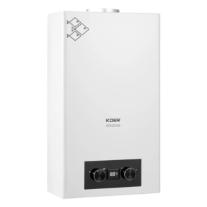 Газова колонка KOER KWH.G0110 WHITE димохідна 10 л/хв, колір білий