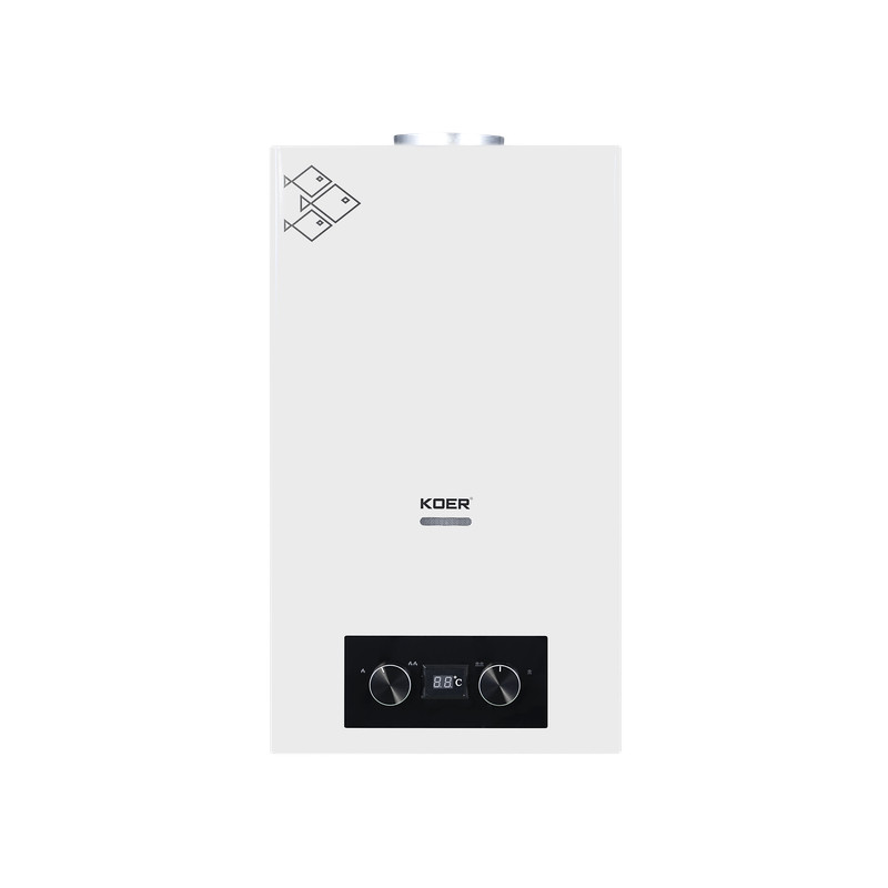 Газова колонка KOER KWH.G0110 WHITE димохідна 10 л/хв, колір білий - Зображення 4