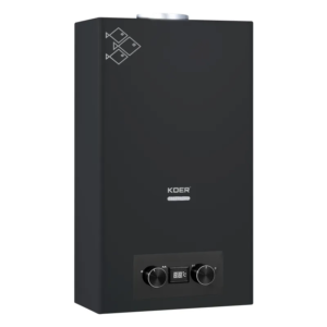 Газова колонка KOER KWH.G0110 BLACK димохідна 10 л/хв, колір чорний