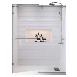 Двері в нішу KOER SR SD06-140x220-TR-01 прозоре скло Easy Clean 8мм, хром