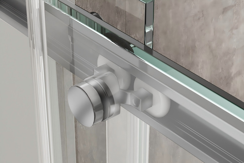 Душова кабіна без піддону KOER SR SC03-90x90x200-TR-01 прозоре скло Easy Clean 6мм, хром - Зображення 7