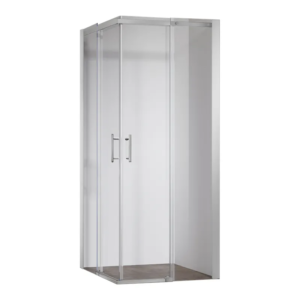 Душова кабіна без піддону KOER SR SC03-100x100x200-TR-01 прозоре скло Easy Clean 6мм, хром