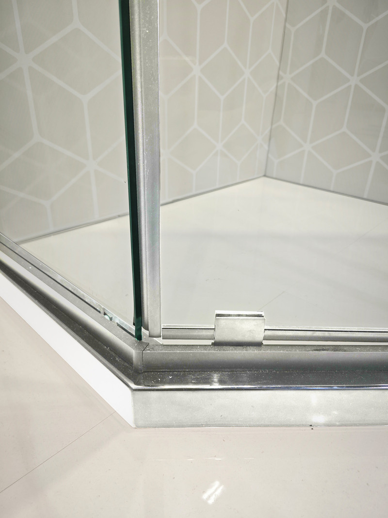 Душова кабіна без піддону KOER SR SC06-100x100x200-TR-01 прозоре скло Easy Clean 8мм, хром - Зображення 7