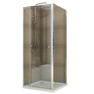 Душова кабіна без піддону KOER SR SC05-90x90x195-TR-01 прозоре скло Easy Clean 6мм, хром