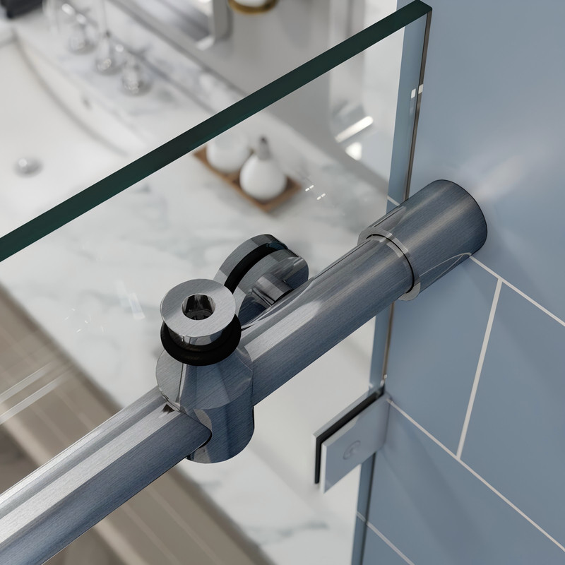 Двері в нішу KOER SR SD06-140x220-TR-07 прозоре скло Easy Clean 8мм, графіт - Зображення 3